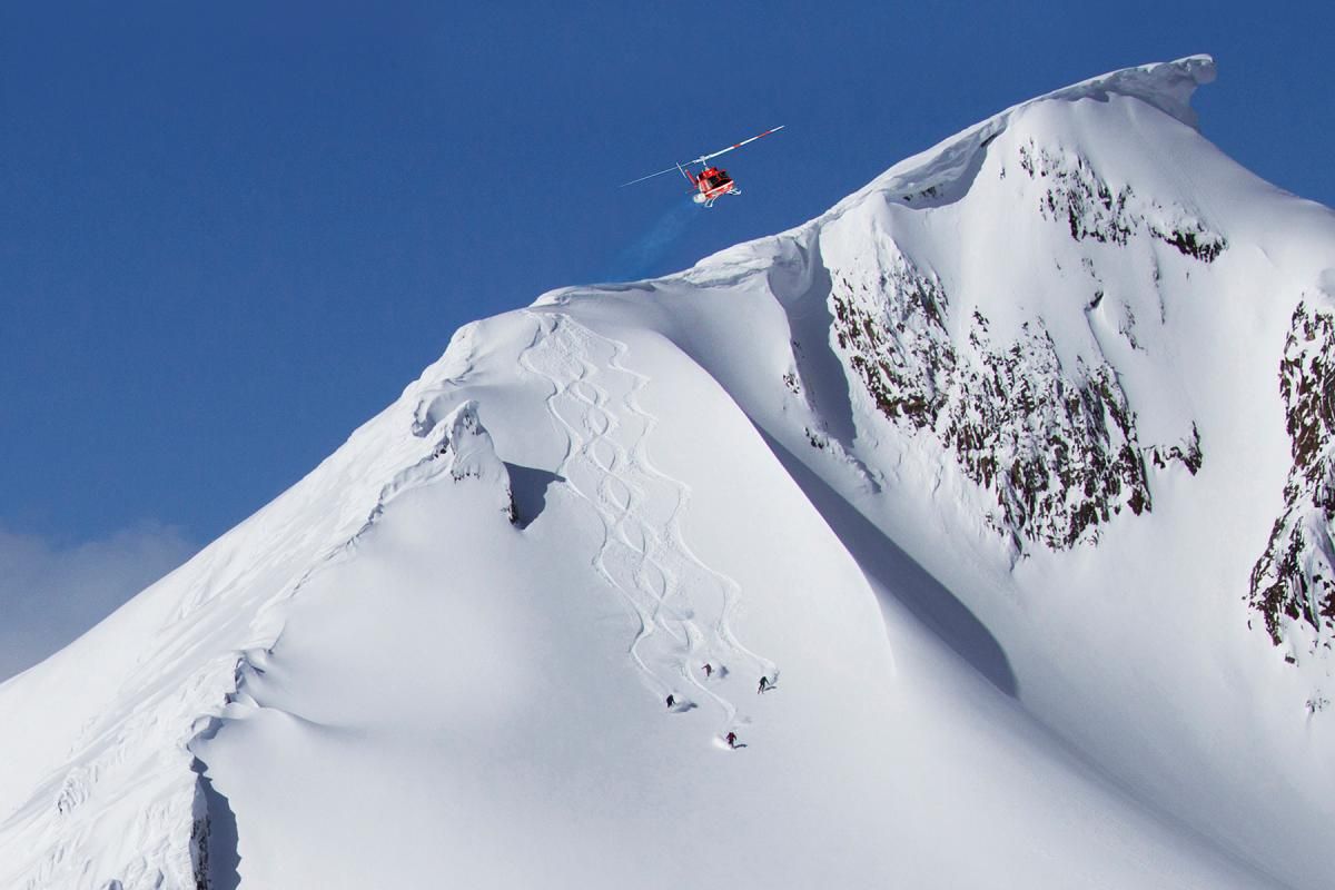 helicopter skiing