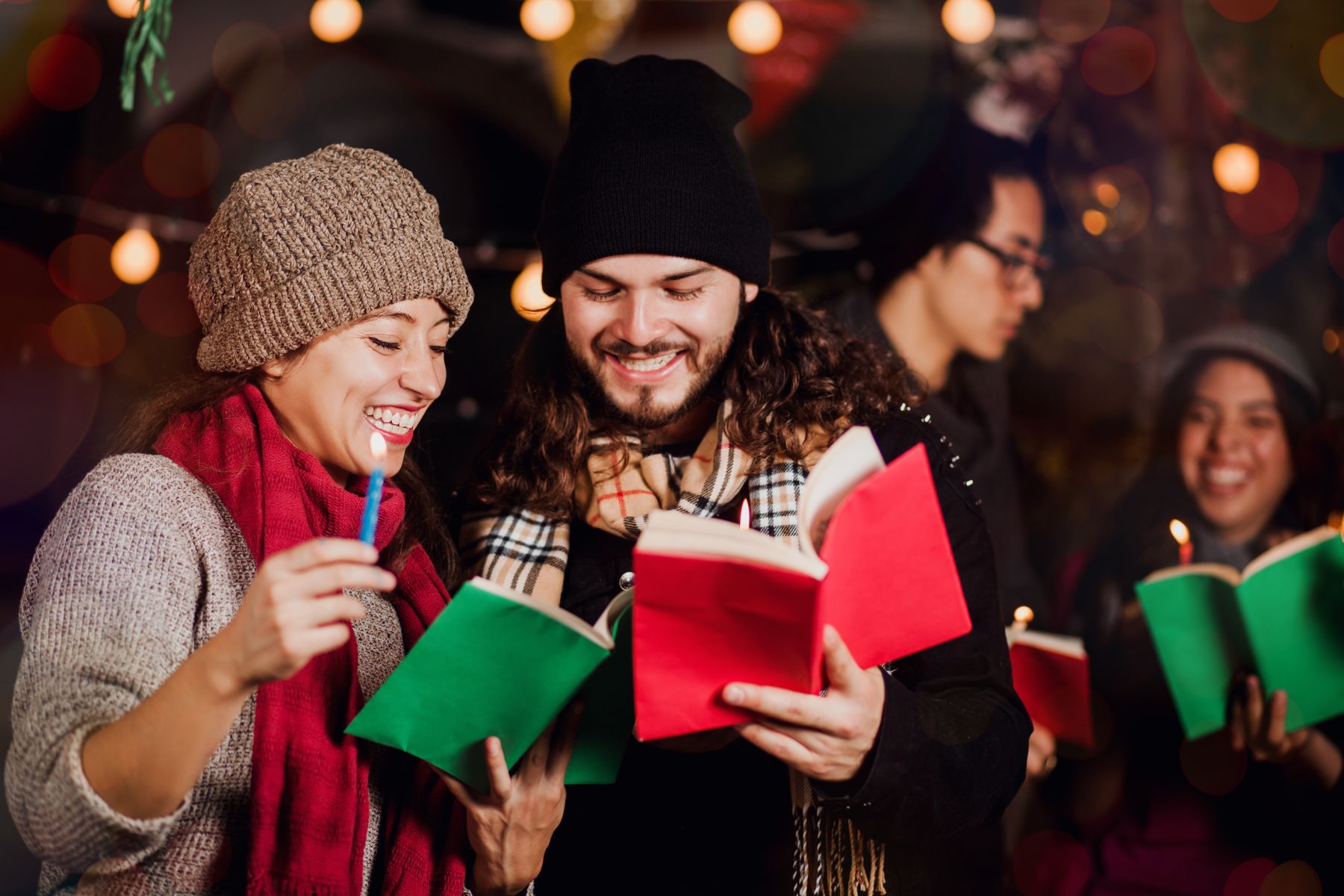 Christmas carolers