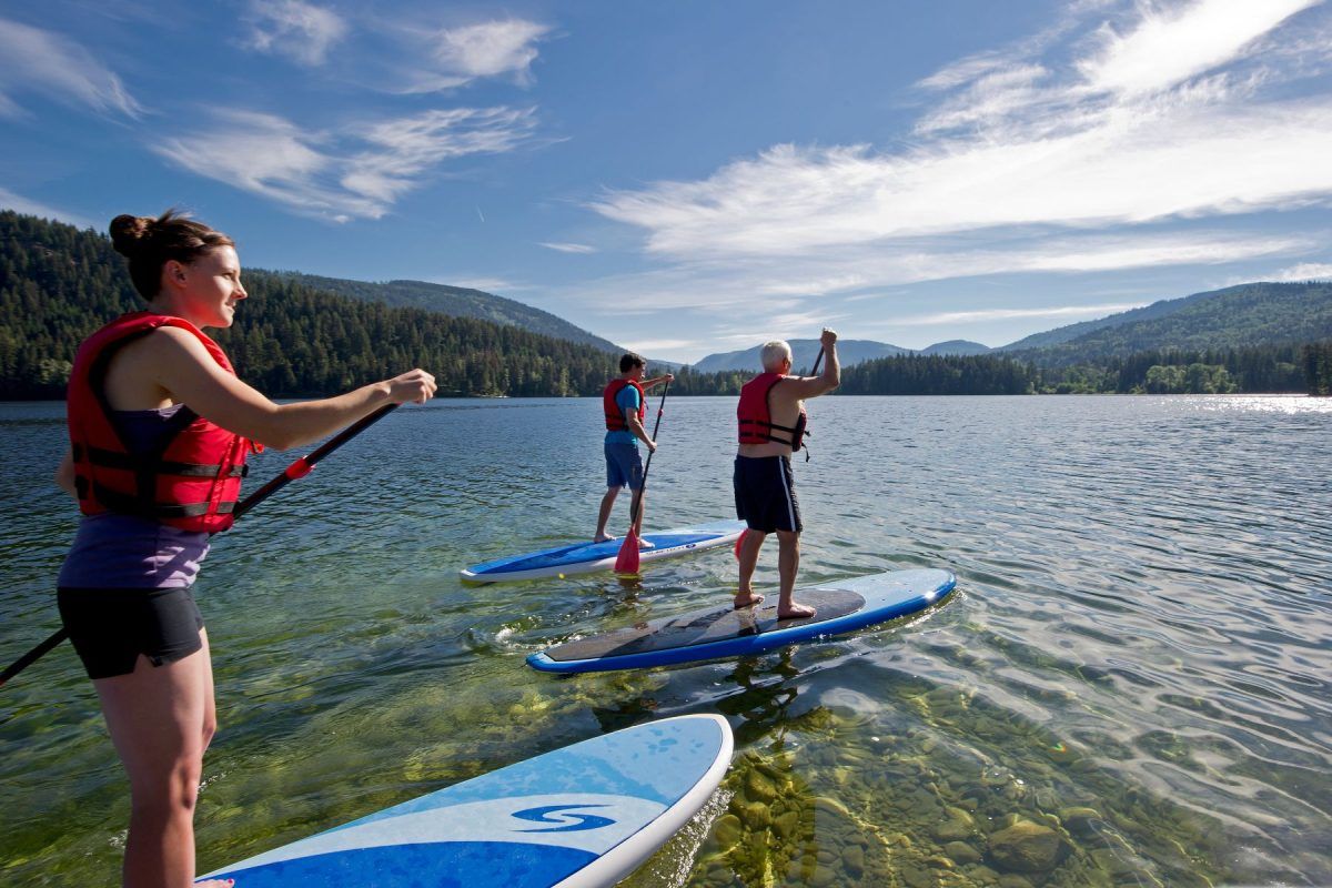Go Paddleboarding on Heffley Lake on Your Sun Peaks Vacation Feature Image