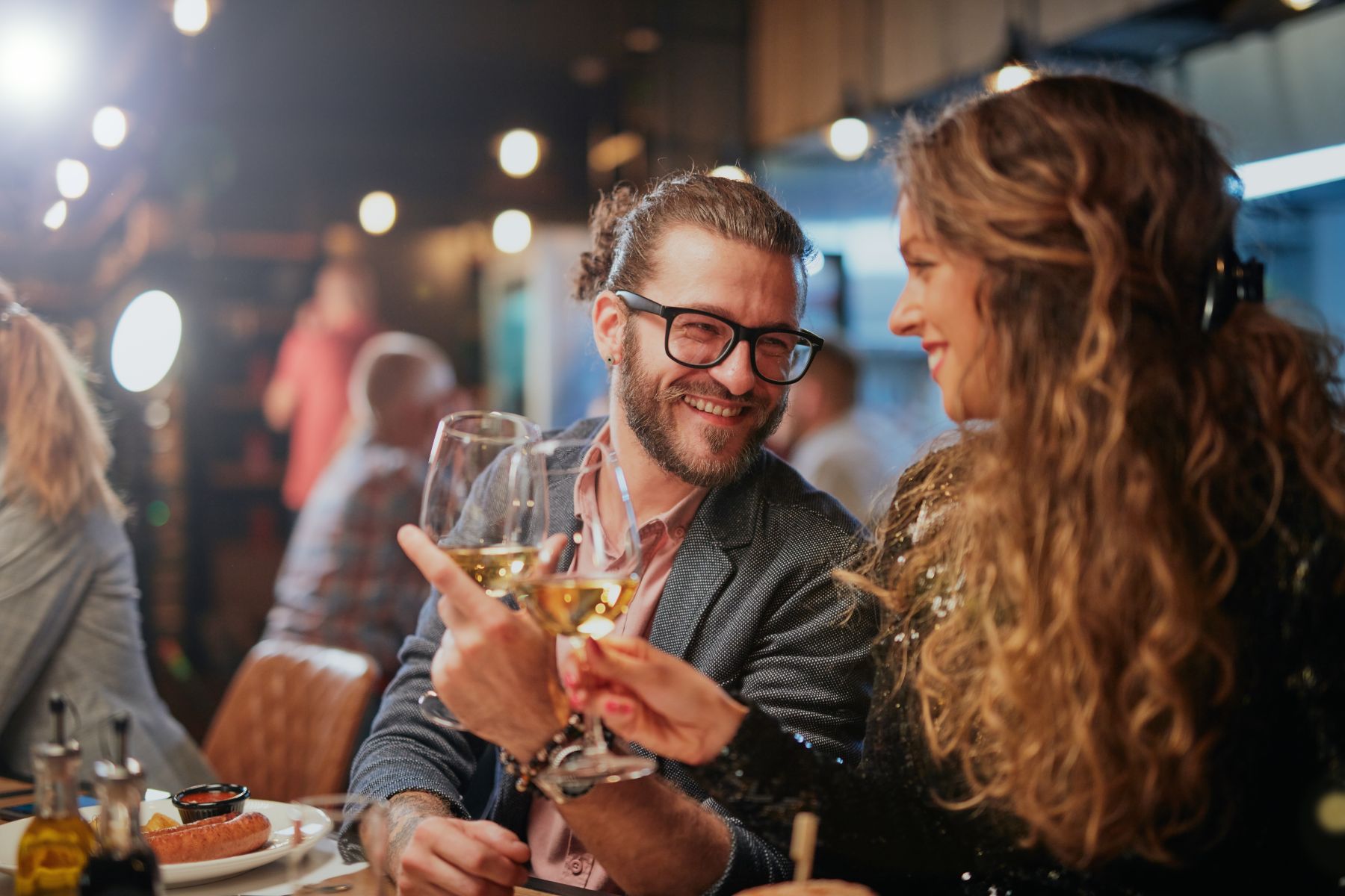 people drinking together