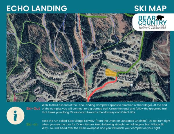 echo landing ski map