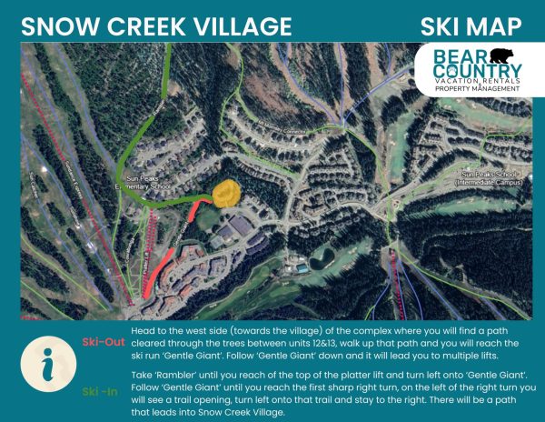 snow creek village ski map