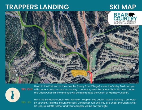 trappers landing ski map